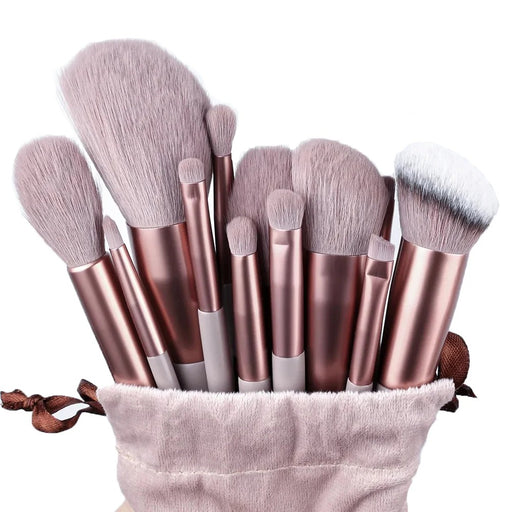 13-piece fluffy makeup brush set